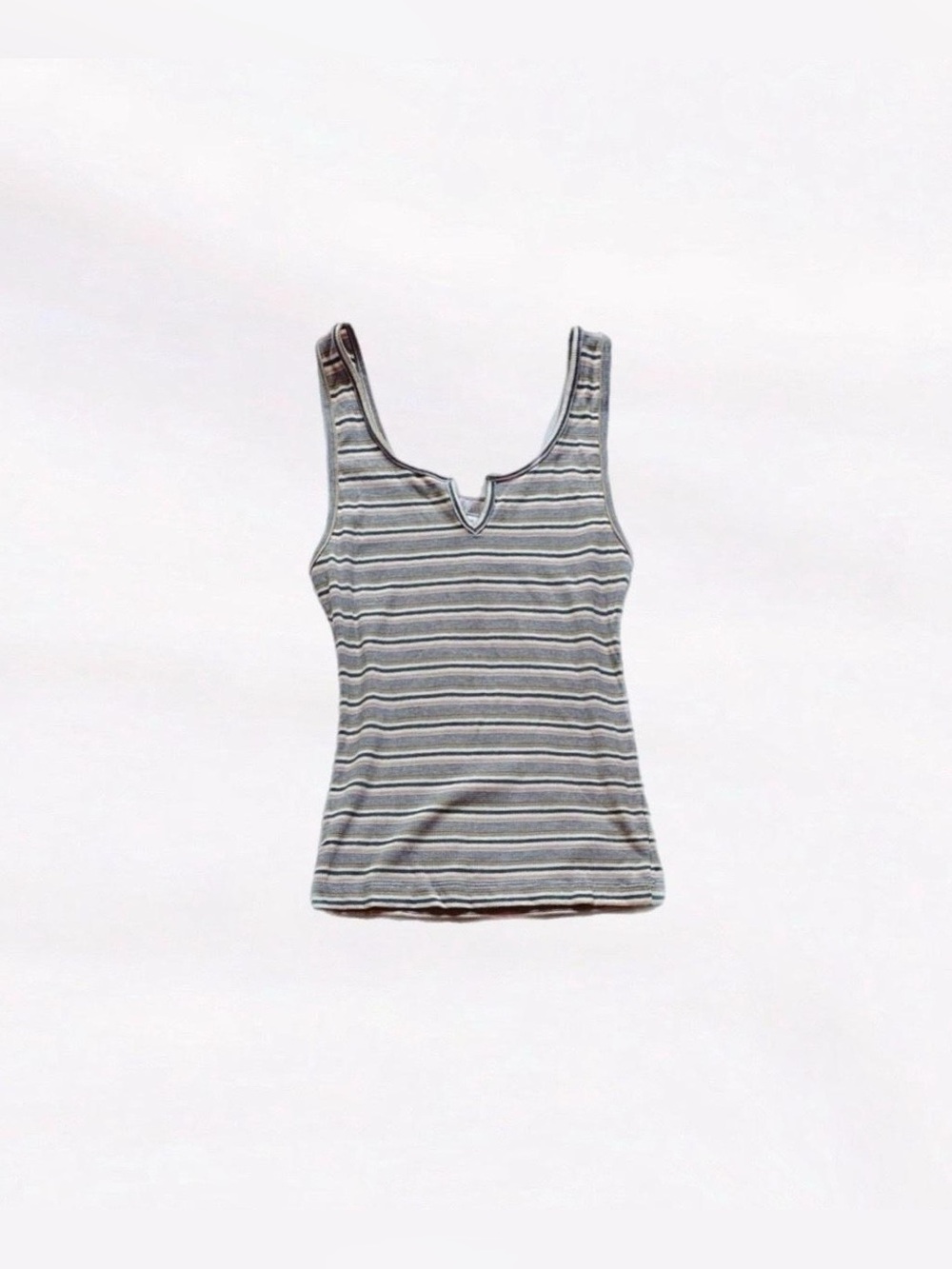 olivaceous ⋆ ribbed tank top